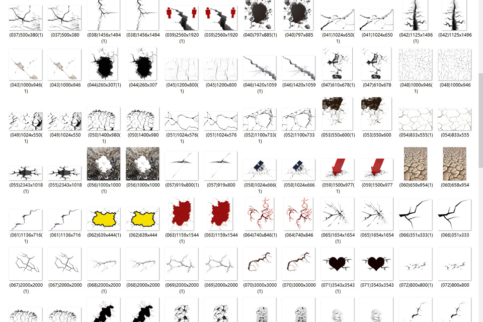 148款裂缝图片素材